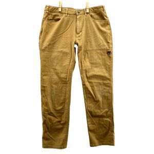 BlackOvis‎ Hunting Pants Men's 34x29* Brown 3D Field Canvas Double Knee Workwear